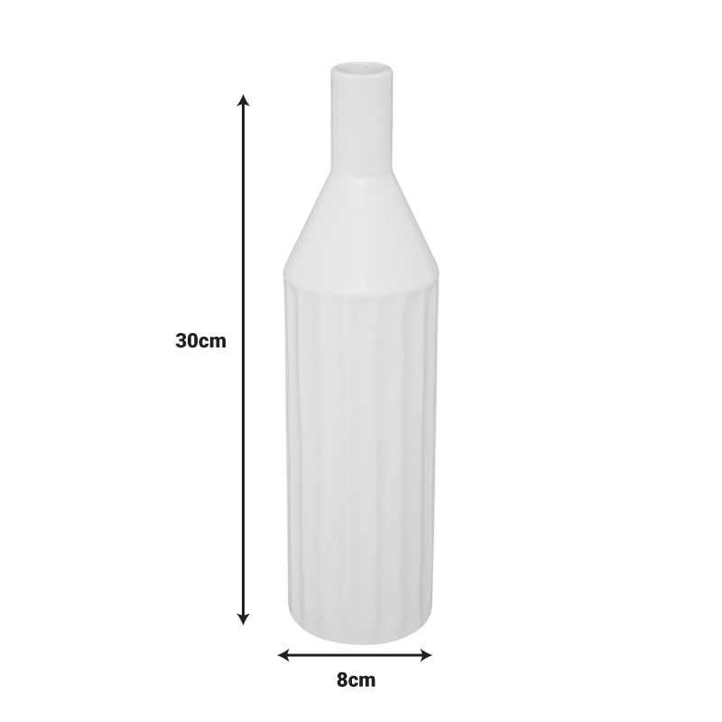 Βάζο Drego pakoworld κεραμικό σε μπεζ απόχρωση Φ8x30εκ Βάζο Drego pakoworld κεραμικό σε μπεζ απόχρωση Φ8x30εκ - Image 2