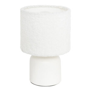 Επιτραπέζιο φωτιστικό Jela pakoworld σε λευκή απόχρωση Φ14x22εκ