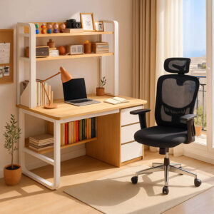 Φοιτητικό πακέτο επίπλων γραφείου Quest pakoworld σετ 2τεμ