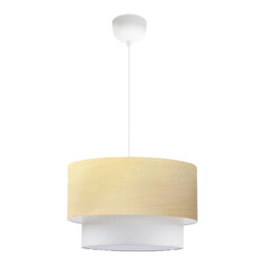 Φωτιστικό οροφής μονόφωτο PWL-1087 haroma Ε27 μπεζ χρυσό-εκρού Φ30x20εκ