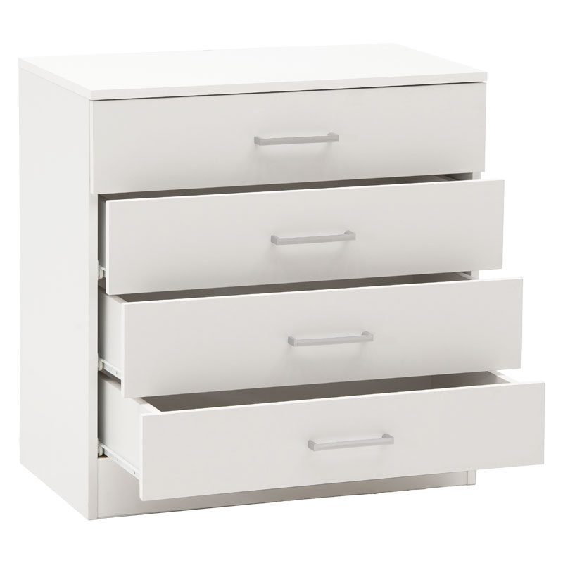 Συρταριέρα Elise pakoworld 4ων συρταριών λευκό 69x40x71εκ Συρταριέρα Elise pakoworld 4ων συρταριών λευκό 69x40x71εκ - Image 3