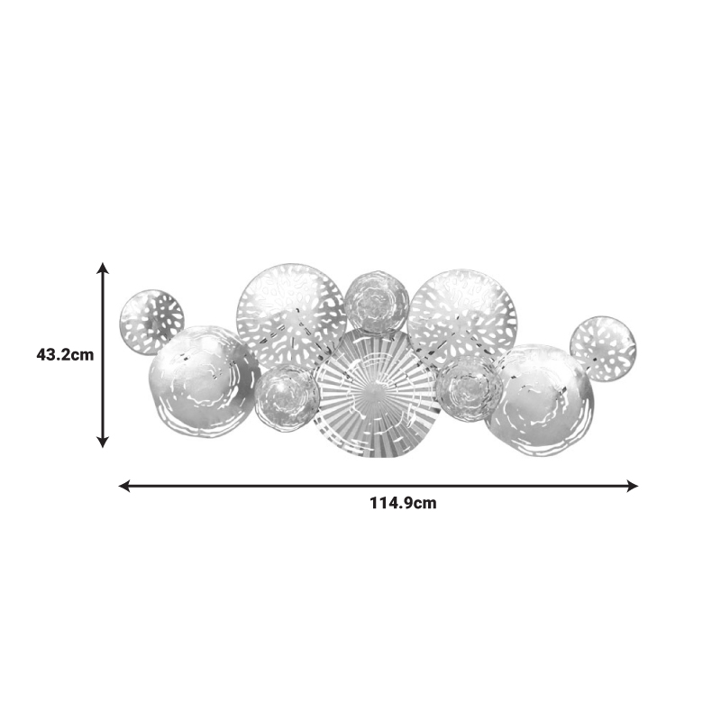 Διακοσμητικό τοίχου Dille Inart μέταλλο πολύχρωμο 114.9x4.4x43.2εκ Διακοσμητικό τοίχου Dille Inart μέταλλο πολύχρωμο 114.9x4.4x43.2εκ - Image 2