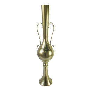 Διακοσμητικό βάζο δαπέδου Hra haroma μέταλλο σε χρυσή απόχρωση Φ20.3x94εκ