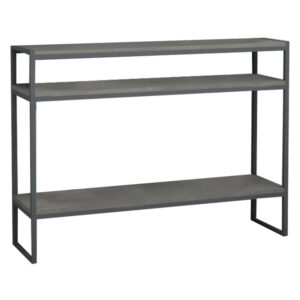 Κονσόλα Malloy haroma ανθρακί antique 120x33x90εκ