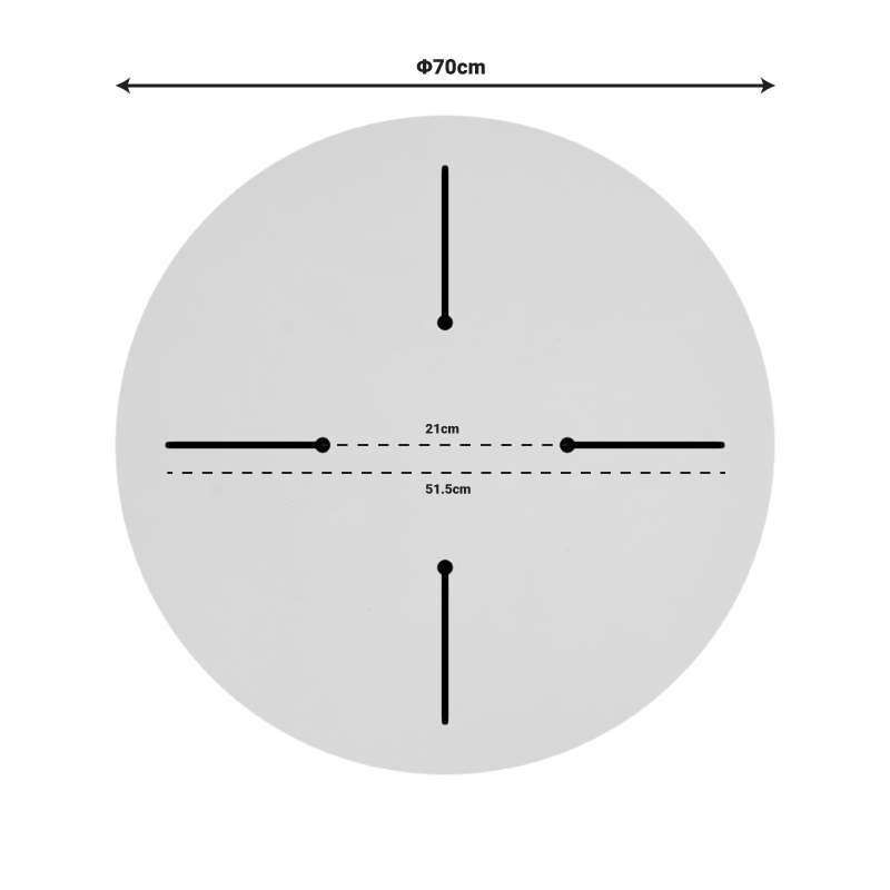 Επιφάνεια τραπεζιού Sizzle pakoworld Werzalit ανθρακί cement Φ70εκ πάχους 25mm Επιφάνεια τραπεζιού Sizzle pakoworld Werzalit ανθρακί cement Φ70εκ πάχους 25mm - Image 4