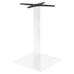 Βάση τραπεζιού bar Stofan haroma μεταλλική λευκή-μαύρη 45x45x108εκ