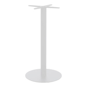Βάση τραπεζιού bar Closet haroma μεταλλική λευκή-μαύρη Φ40x108εκ