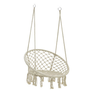 Αιώρα-κούνια κάθισμα Eventful haroma σχοινί μπεζ 82x82x133εκ