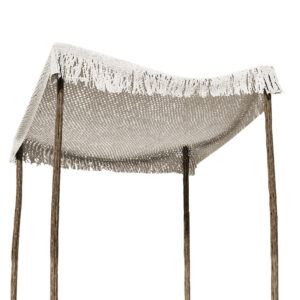 Δίχτυ σκίασης Roof haroma μακραμέ μπεζ 4x4m