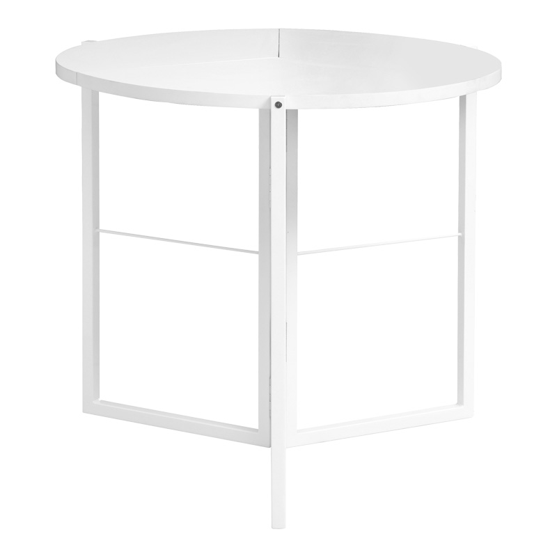 Τραπέζι πτυσσόμενο Talen pakoworld σε λευκή απόχρωση Φ80x74εκ Τραπέζι πτυσσόμενο Talen pakoworld σε λευκή απόχρωση Φ80x74εκ