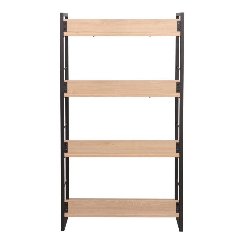 Βιβλιοθήκη Dorfie pakoworld σε φυσική απόχρωση με μαύρο μέταλλο 70x30x124.5εκ Βιβλιοθήκη Dorfie pakoworld σε φυσική απόχρωση με μαύρο μέταλλο 70x30x124.5εκ - Image 5