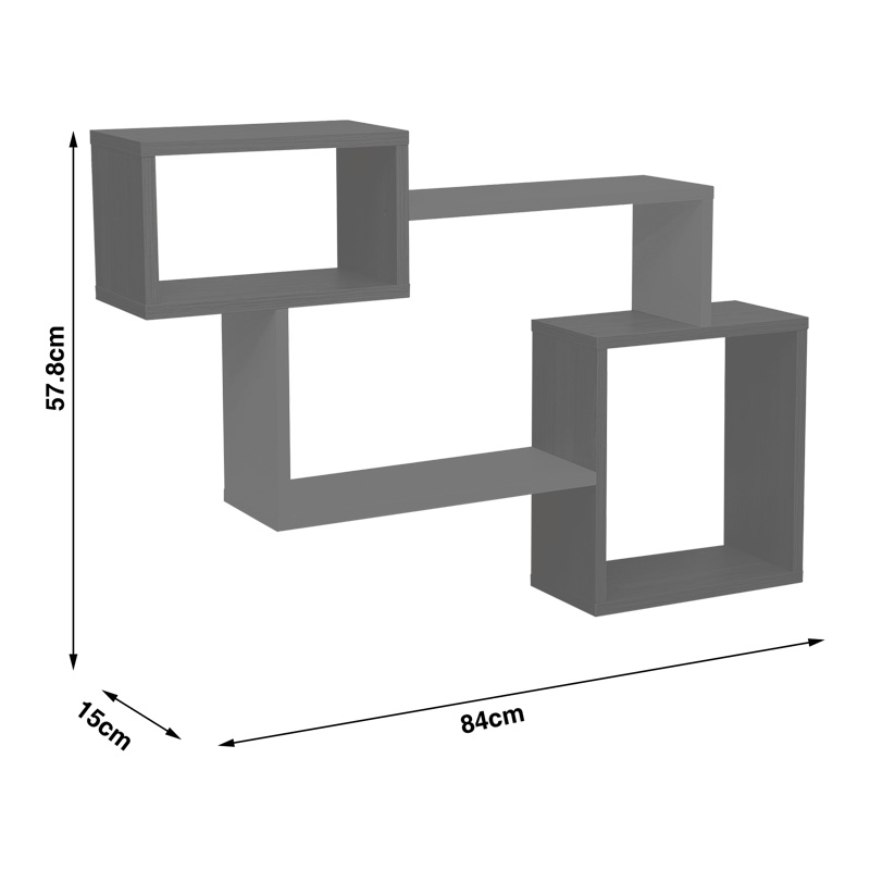 Ράφι τοίχου Beldra pakoworld σε φυσική με γκρι cement απόχρωση 84x15x57.8εκ Ράφι τοίχου Beldra pakoworld σε φυσική με γκρι cement απόχρωση 84x15x57.8εκ - Image 5