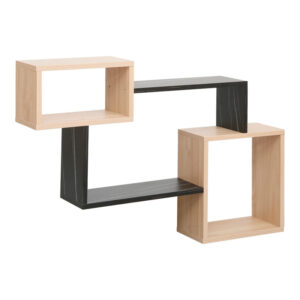 Ράφι τοίχου Beldra haroma σε φυσική απόχρωση με όψη μαρμάρου 84x15x57.8εκ