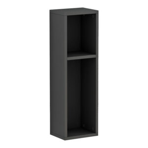 Ραφιέρα-κομοδίνο τοίχου Racks pakoworld σε ανθρακί απόχρωση 20x15x65εκ