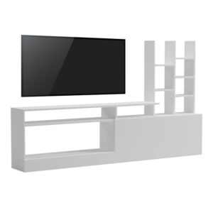 Σύνθετο σαλονιού Seruno haroma λευκό  170x25x100εκ