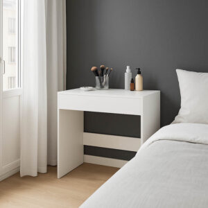 Κονσόλα-τουαλέτα κρεβατοκάμαρας Artemisia haroma σε λευκή απόχρωση 90x45x76.8εκ