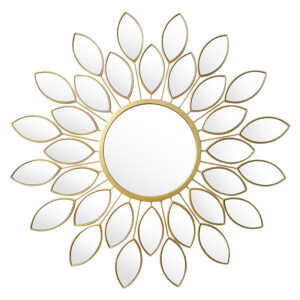 Καθρέπτης Flower haroma χρυσό 83x2.5x83εκ