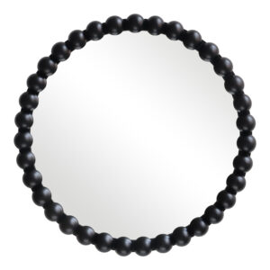 Καθρέπτης Specio haroma ξύλο σε μαύρη απόχρωση Φ60x4.5εκ