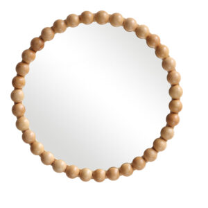 Καθρέπτης Specio haroma ξύλο σε φυσική απόχρωση Φ60x4.5εκ