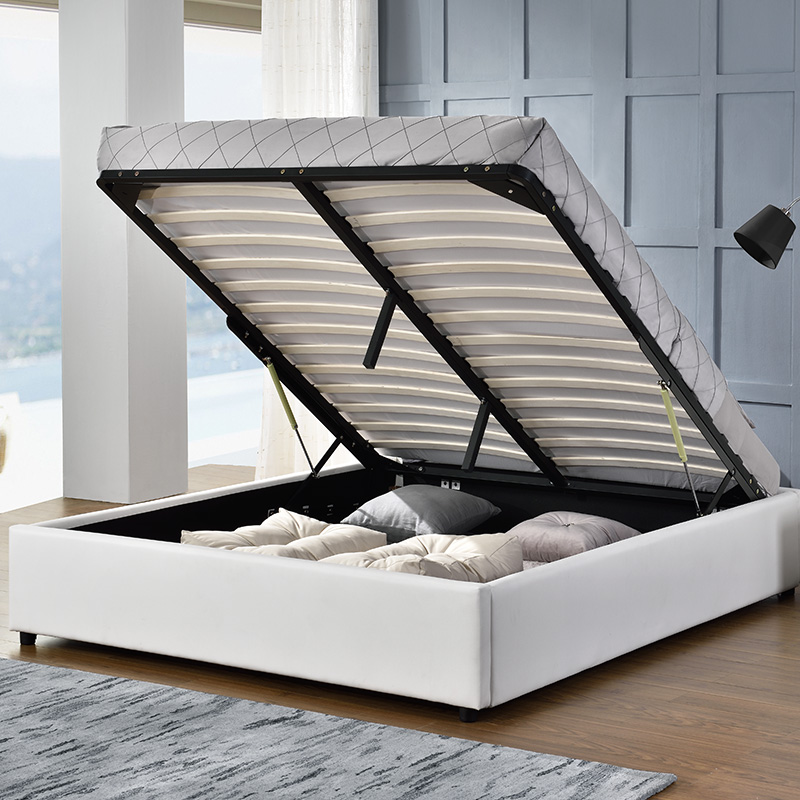 Κρεβάτι Circe pakoworld PU λευκό με αποθηκευτικό χώρο 150x200εκ Κρεβάτι Circe pakoworld PU λευκό με αποθηκευτικό χώρο 150x200εκ - Image 5