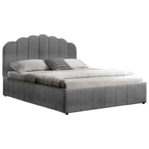 Κρεβάτι διπλό Tatiana haroma ύφασμα ανθρακί με αποθηκευτικό χώρο 160x200εκ