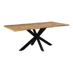 Tραπέζι Gilman haroma MDF sonoma-μαύρο 180x90x75εκ