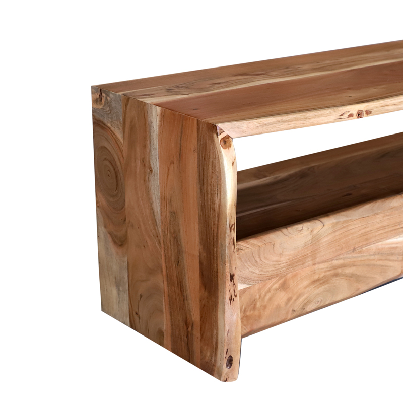 Έπιπλο τηλεόρασης Konna pakoworld μασίφ ξύλο ακακίας καρυδί 140x40x45εκ Έπιπλο τηλεόρασης Konna pakoworld μασίφ ξύλο ακακίας καρυδί 140x40x45εκ - Image 3