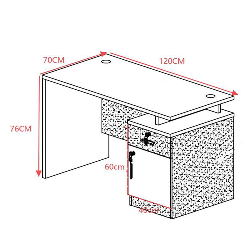 Γραφείο εργασίας επαγγελματικό Oscar pakoworld σε καρυδί-ανθρακί απόχρωση 120x70x76εκ Γραφείο εργασίας επαγγελματικό Oscar pakoworld σε καρυδί-ανθρακί απόχρωση 120x70x76εκ - Image 7
