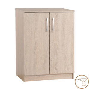 Παπουτσοθήκη-ντουλάπι Shordo haroma μελαμίνη σε φυσικό χρώμα 60x40.5x80εκ