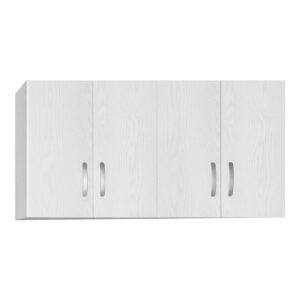 Πατάρι ντουλάπας Zelia haroma τετράφυλλο σε λευκή απόχρωση 120x42x60εκ