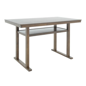 Τραπέζι μπαρ Tenor haroma φυσικό ξύλο rubberwood-ΜDF καρυδί 150x90x91.5εκ