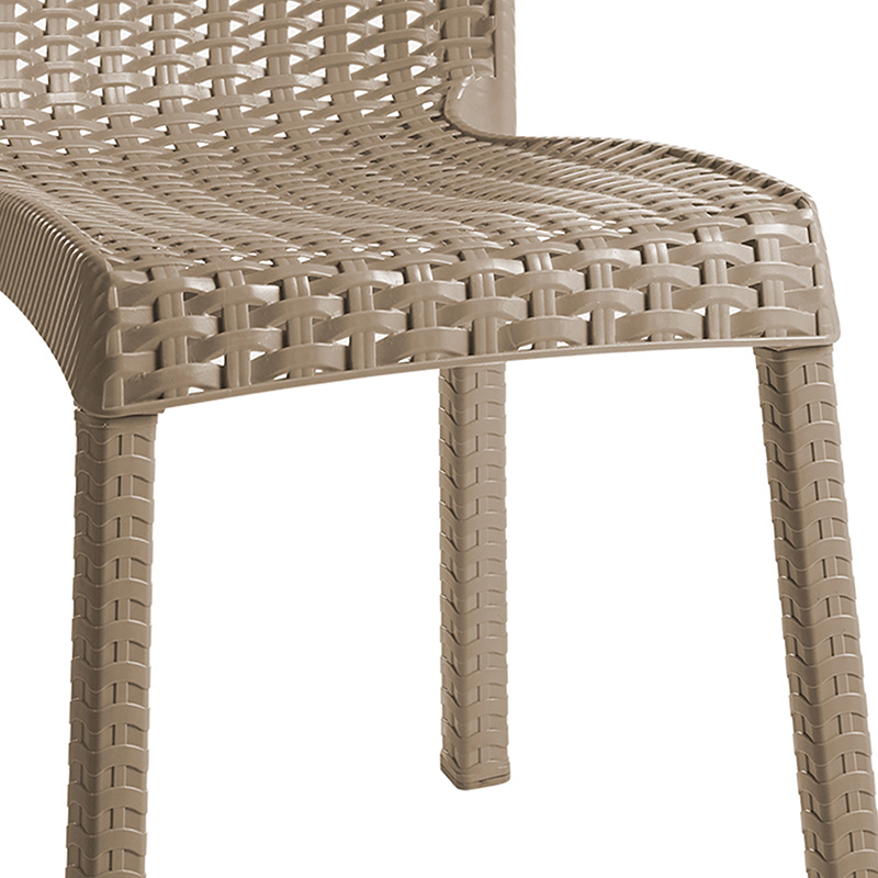 Καρέκλα Confident pakoworld PP cappucino Καρέκλα Confident pakoworld PP cappucino - Image 3