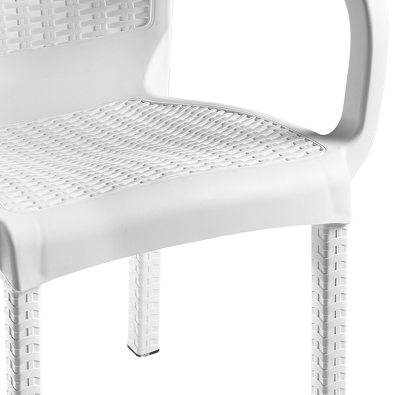 Πολυθρόνα Festive pakoworld PP λευκό Πολυθρόνα Festive pakoworld PP λευκό - Image 3