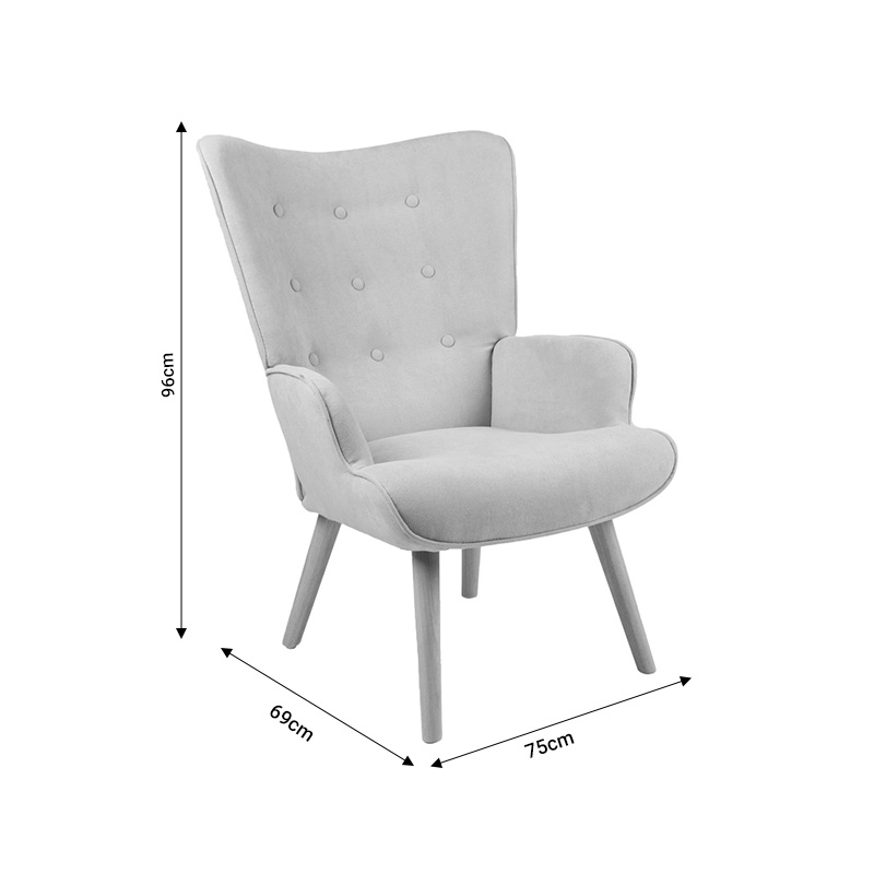 Πολυθρόνα Fluffy pakoworld μπουκλέ κρεμ-φυσικό 75x69x96εκ Πολυθρόνα Fluffy pakoworld μπουκλέ κρεμ-φυσικό 75x69x96εκ - Image 5