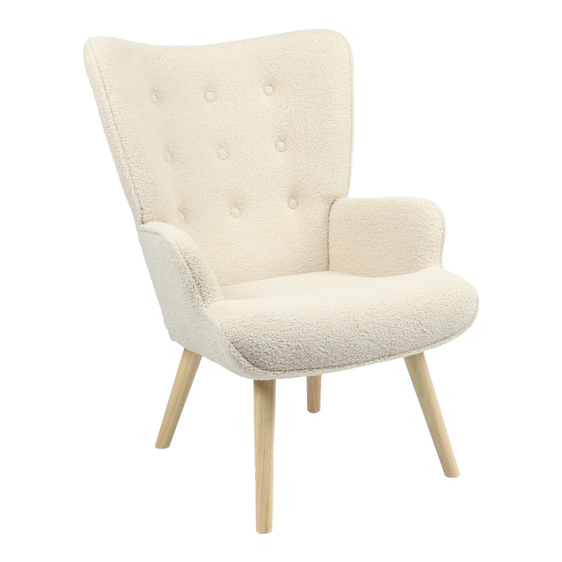 Πολυθρόνα Fluffy pakoworld μπουκλέ κρεμ-φυσικό 75x69x96εκ Πολυθρόνα Fluffy pakoworld μπουκλέ κρεμ-φυσικό 75x69x96εκ