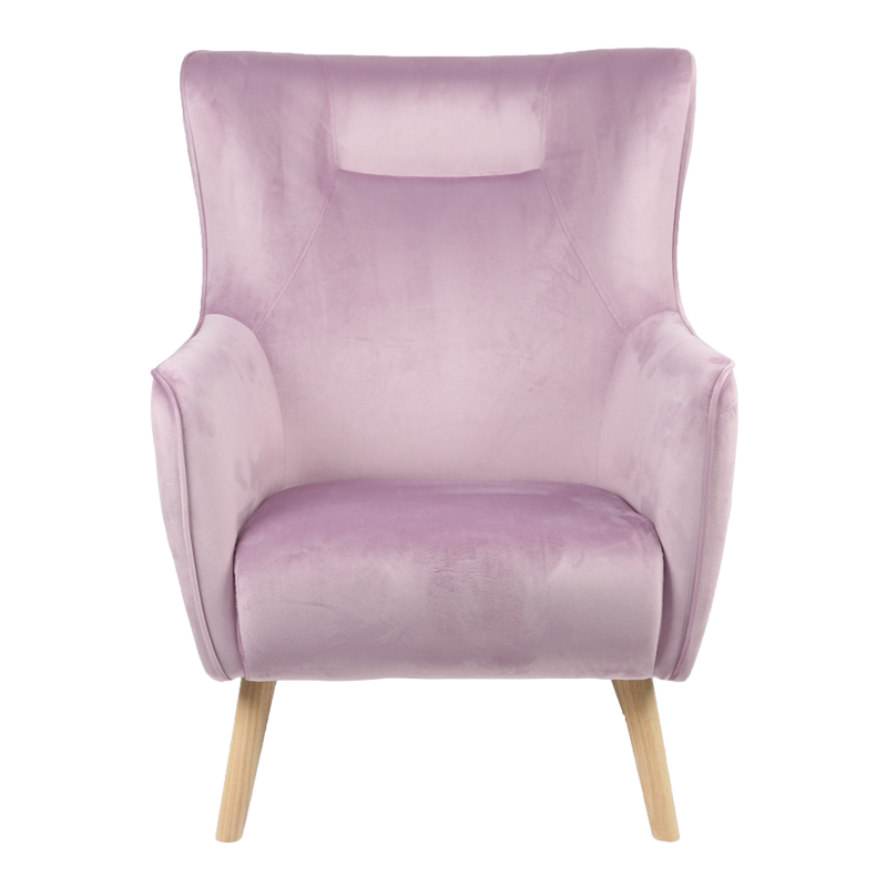 Πολυθρόνα Insicive pakoworld βελούδο σάπιο μήλο-φυσικό πόδι 72x89x105εκ Πολυθρόνα Insicive pakoworld βελούδο σάπιο μήλο-φυσικό πόδι 72x89x105εκ - Image 3