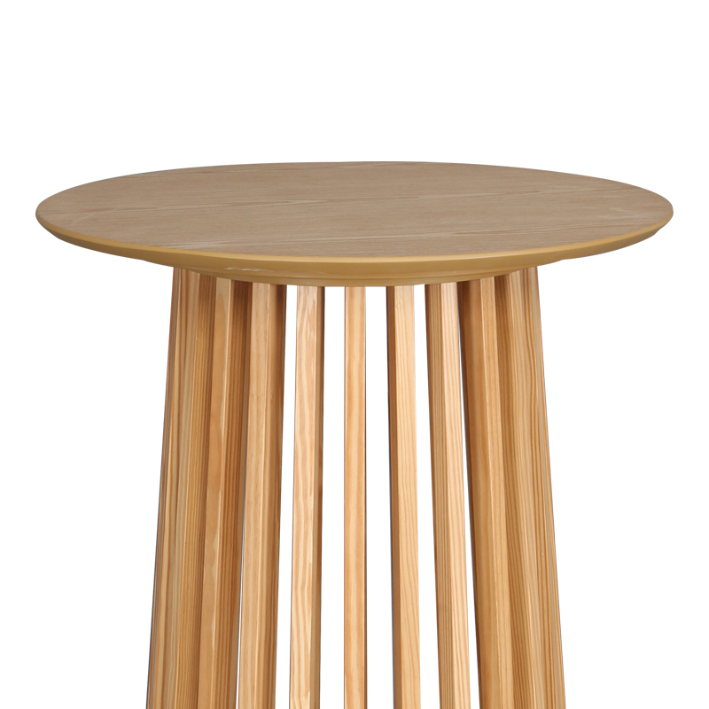 Τραπέζι μπαρ Domonic pakoworld mdf φυσικό Φ60x105εκ Τραπέζι μπαρ Domonic pakoworld mdf φυσικό Φ60x105εκ - Image 3