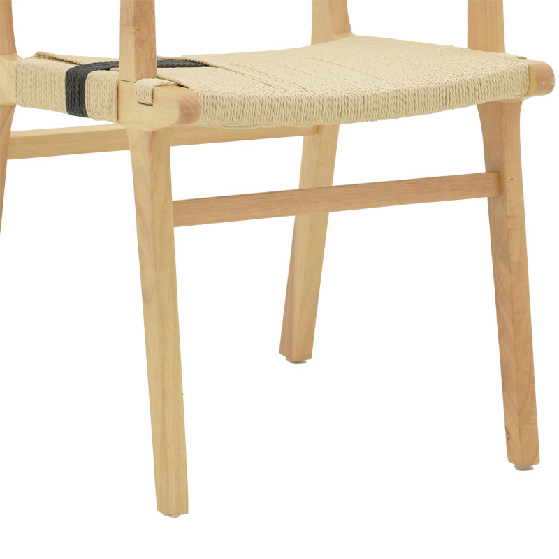 Πολυθρόνα Olivier pakoworld ξύλο οξιάς φυσικό μαύρο-έδρα φυσικό σχοινί 62x60x85εκ Πολυθρόνα Olivier pakoworld ξύλο οξιάς φυσικό μαύρο-έδρα φυσικό σχοινί 62x60x85εκ - Image 7