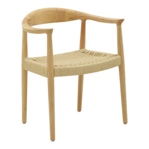 Πολυθρόνα Juvan haroma φυσικό rubberwood 64x53x77εκ