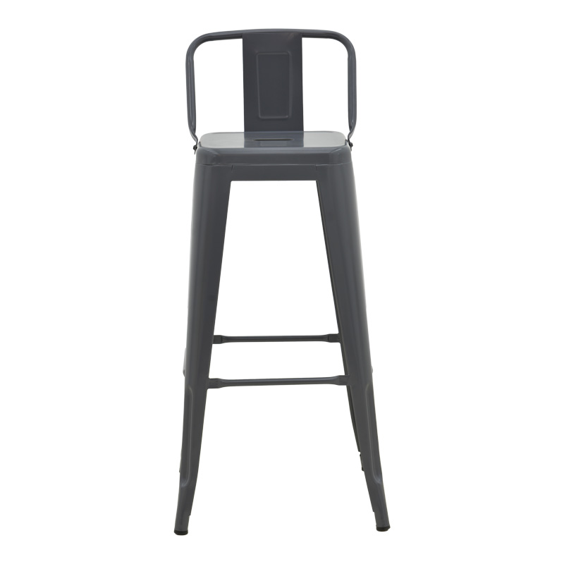 Σκαμπό μπαρ με πλάτη Utopia pakoworld μέταλλο σε ανθρακί απόχρωση 42x42x97εκ Σκαμπό μπαρ με πλάτη Utopia pakoworld μέταλλο σε ανθρακί απόχρωση 42x42x97εκ - Image 5