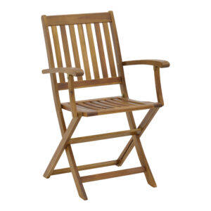 Πολυθρόνα Joter haroma πτυσσόμενη ξύλο ακακίας φυσικό 53x60x90εκ
