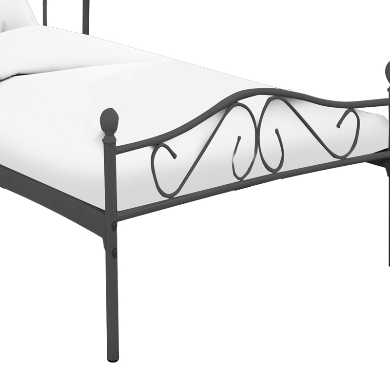 Κρεβάτι Yorick pakoworld μαύρο μεταλλικό 90x190εκ Κρεβάτι Yorick pakoworld μαύρο μεταλλικό 90x190εκ - Image 3