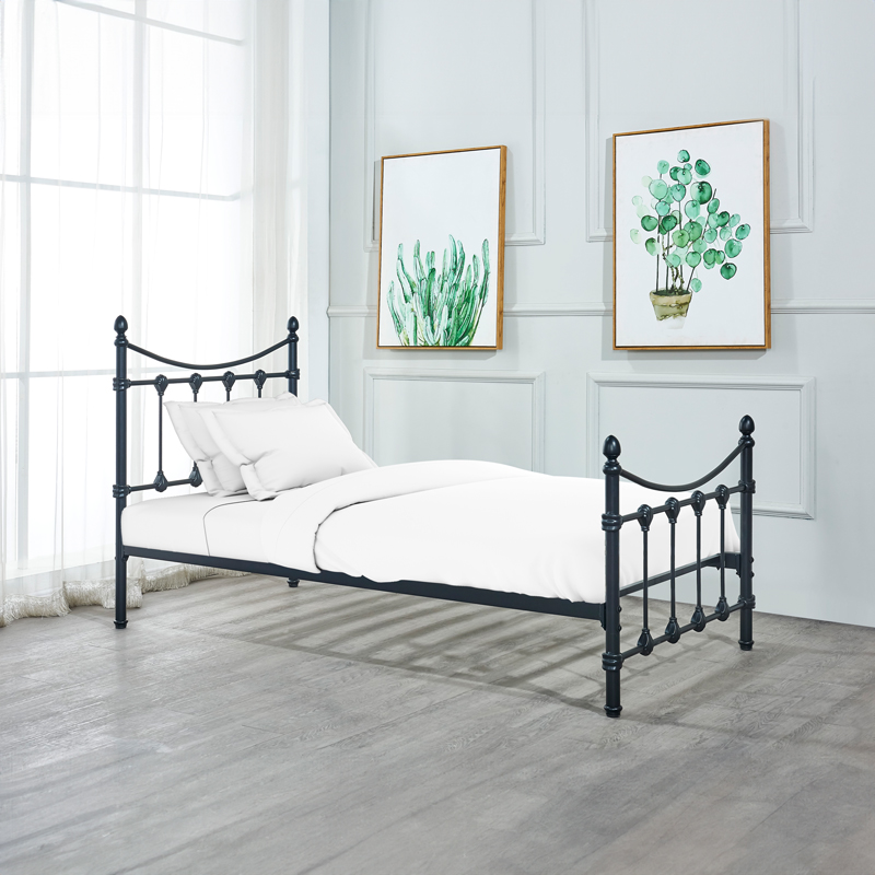 Κρεβάτι Beowulf pakoworld μαύρο μεταλλικό 90x190εκ Κρεβάτι Beowulf pakoworld μαύρο μεταλλικό 90x190εκ - Image 2