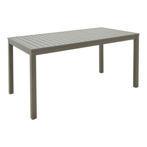 Τραπέζι Kliton haroma αλουμίνιο σε σαμπανιζέ απόχρωση 150x80x74εκ