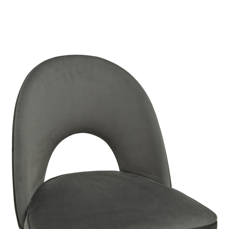 Σκαμπό μπαρ Casenio pakoworld ανθρακί βελούδο-πόδι μαύρο με χρυσό μέταλλο 48x50x117εκ Σκαμπό μπαρ Casenio pakoworld ανθρακί βελούδο-πόδι μαύρο με χρυσό μέταλλο 48x50x117εκ - Image 6