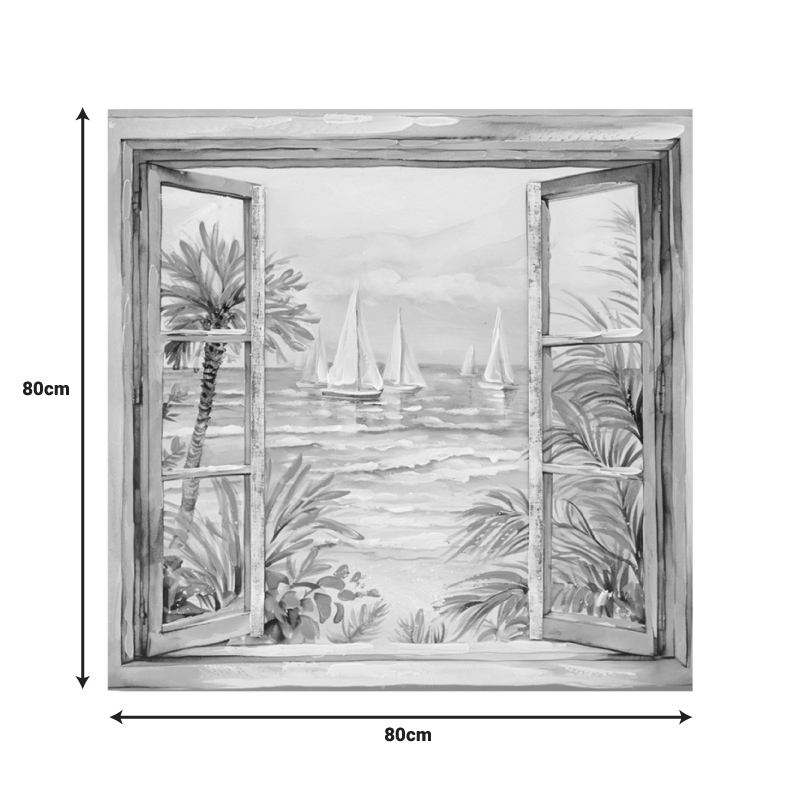 Πίνακας σε καμβά Deive 3D Inart 80x3x80εκ Πίνακας σε καμβά Deive 3D Inart 80x3x80εκ - Image 2
