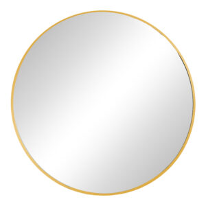 Καθρέπτης Emmett haroma χρυσό αλουμίνιο Φ80x2.5εκ