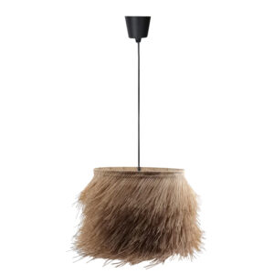 Φωτιστικό οροφής Hairy haroma Ε27 ρατάν σε φυσική απόχρωση Φ70x40εκ