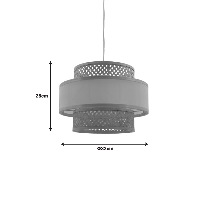Φωτιστικό οροφής Certy Inart Ε27 μπαμπού σε φυσική απόχρωση Φ32x25εκ Φωτιστικό οροφής Certy Inart Ε27 μπαμπού σε φυσική απόχρωση Φ32x25εκ - Image 3