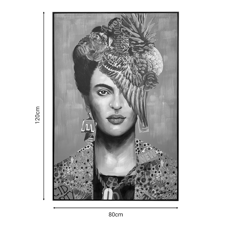 Πίνακας σε καμβά Frilo Inart με πλαίσιο 80x3x120εκ Πίνακας σε καμβά Frilo Inart με πλαίσιο 80x3x120εκ - Image 2